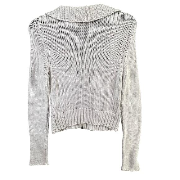 Pennyblack by Max Mara Zip Front Ribbed Knit Cardigan Sweater Women Small Luxury - Picture 5 of 14